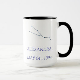 Caneca Personalized Taurus Constellation Mug - Custom Sta