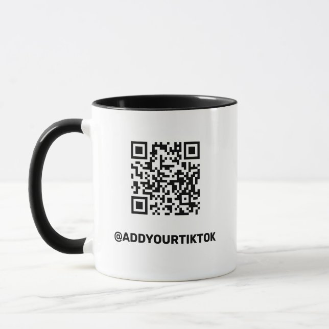 Caneca Personalized TikTok Mug With QR code (Esquerda)