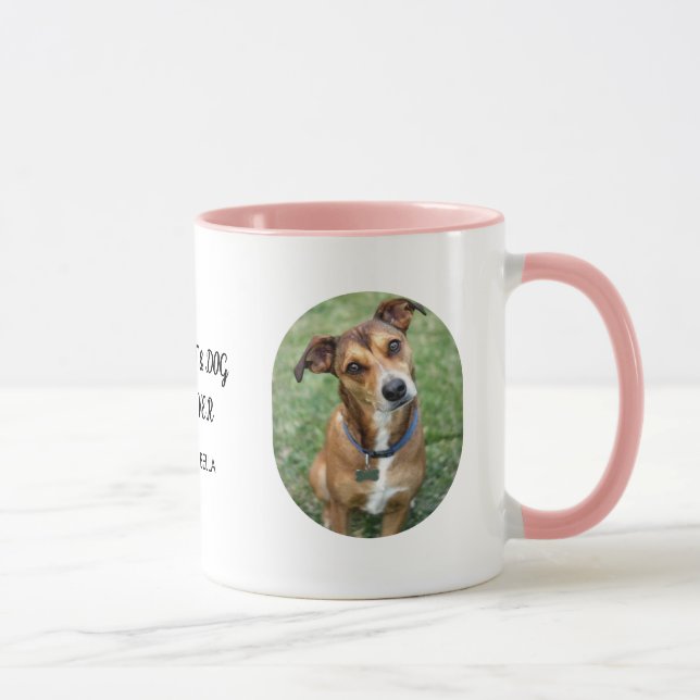 Caneca Personalized with Mimo & Bella Best Cat & Dog Mom  (Direita)