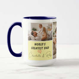 Caneca Personalized World's Greatest Dad Photo | Father’s