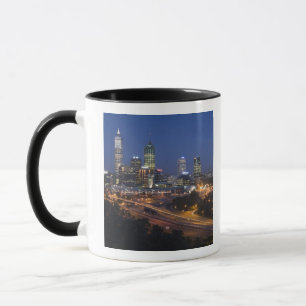 Caneca Perth, Austrália. Vista de Perth de centro de