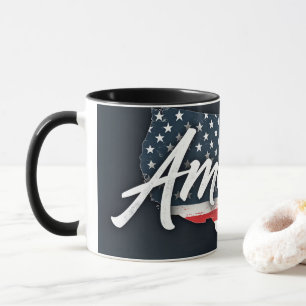 Caneca Perucas de bandeira americana