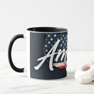 Caneca Perucas de bandeira americana