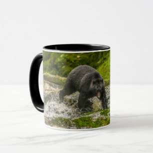 Caneca Pesca com Urso Negro   Qua Creek British Columbia