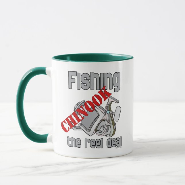 Caneca Pesca De Salmão Chinook Pesca De Reel Deal (Esquerda)