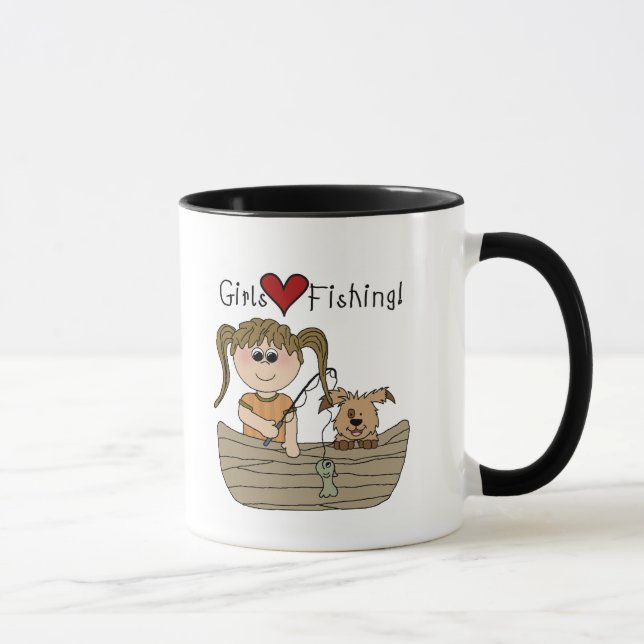 Caneca Pesca do amor das meninas (Direita)