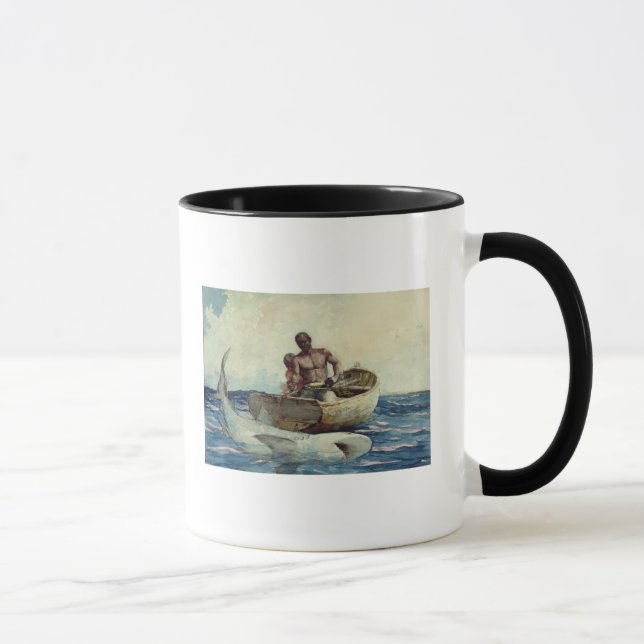 Caneca Pesca do tubarão, 1885 (Direita)