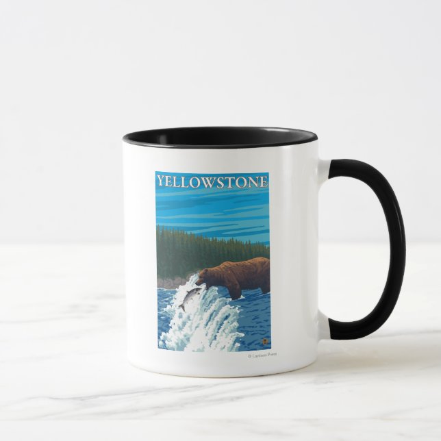 Caneca Pesca do Urso - Nacional de Yellowstone (Direita)