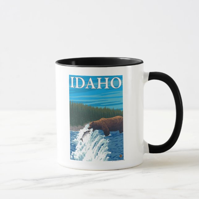 Caneca Pesca do Urso no Rio - Idaho (Direita)