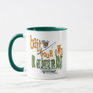 Caneca Pesca Engraçada De Cama De Humor De Pesca Isca
