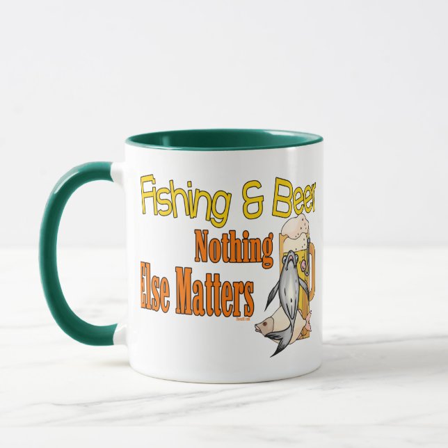 Caneca Pesca Engraçada De Mangueira De Humor De Pesca De  (Esquerda)
