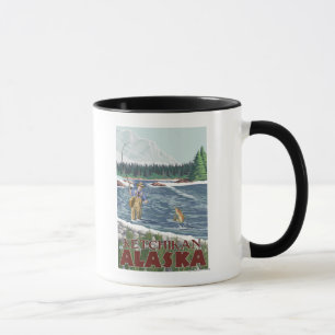 Caneca Pescador da mosca - Ketchikan, Alaska