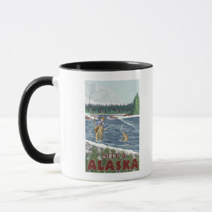 Caneca Pescador da mosca - Sitka, Alaska