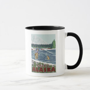 Caneca Pescador da mosca - Valdez, Alaska
