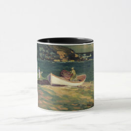 Caneca Pescador em Cabo Elizabeth (Maine, EUA)