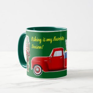 Caneca Pescador Nutcracker com Pequeno Caminhão Vermelho