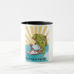 Caneca pescar é a minha vida