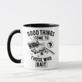 Caneca Pescaria Boas Coisas Vêm para Quem Ceva