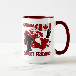 Caneca Pesquisa de Canadá Bigfoot