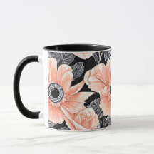 Pêssego Botânico Padrão Floral