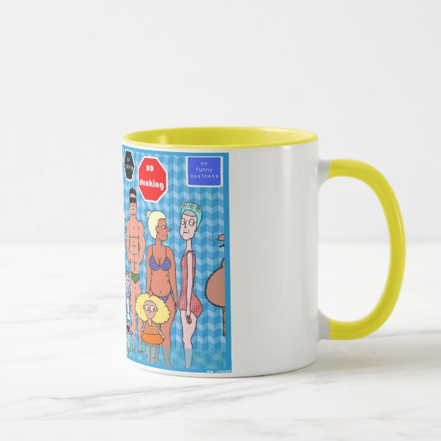 Caneca Pessoas da piscina (Direita)