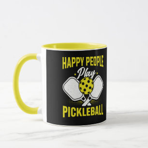 Caneca Pessoas Felizes Jogam Pickleball