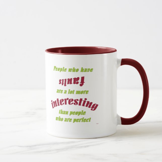 Caneca Pessoas que têm falhas… (Direita)