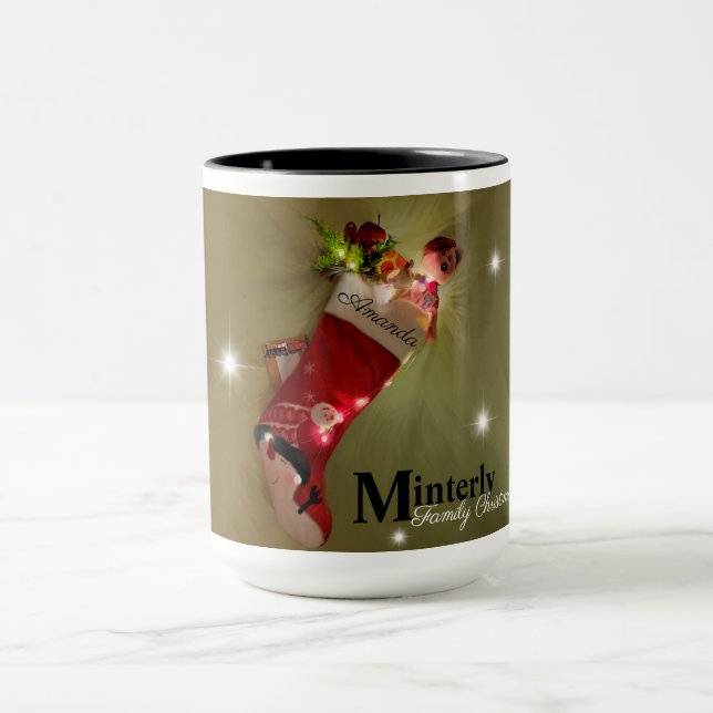 Caneca Pestaneamento familiar personalizado (Centro)
