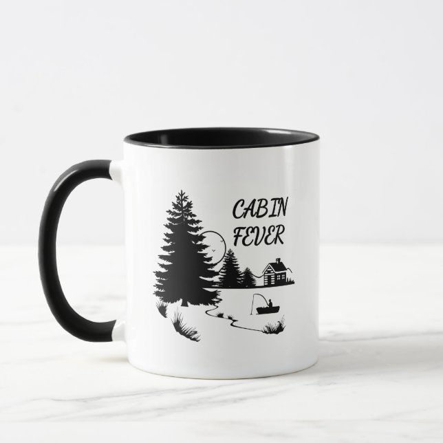 Caneca Peste De Cabeça A Pescar O Café Mug (Esquerda)