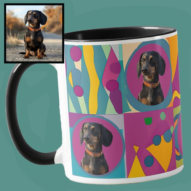 Caneca Pet Dachshund personalizado ou a sua mãe de cachor (Criador carregado)