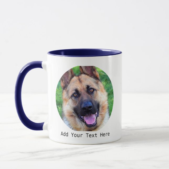 Caneca Pet Photo Personalizado e Text Coffee Mug (Esquerda)