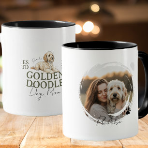 Caneca Pet Portrait Personalizado Cachorro Mãe Doodle Our