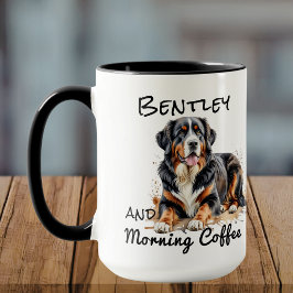 Caneca Pet Watercolor Browne Bernese PERSONALIZE