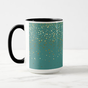 Caneca Petite ouro Stars Café De Dois Tons