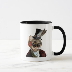 Caneca Phileas Feline Steampunk Cat & Top Hat 2