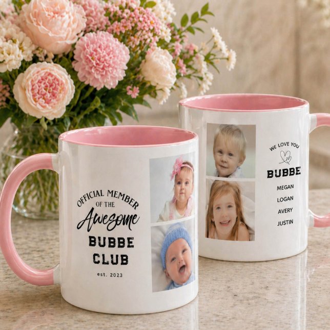 Caneca Photo Collage Awesome BUBBE Mug (Criador carregado)