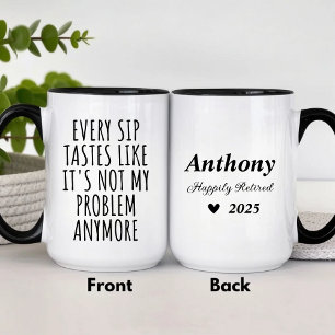 Caneca Piada de Aposentadoria Humor de Aposentado 