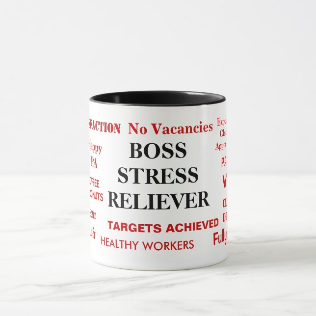 Caneca Piada de Chefe com o Foco de Estresse (Centro)