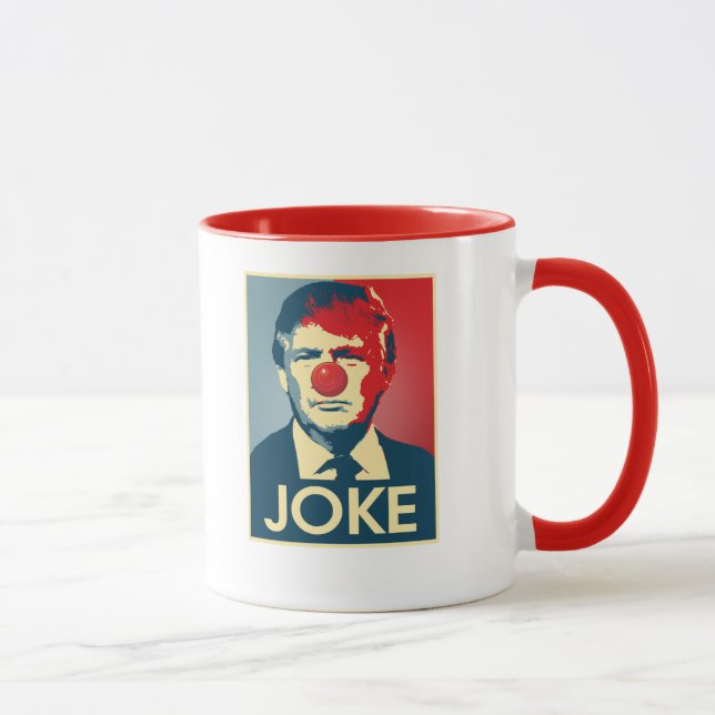 Caneca PIADA de Donald Trump -- Anti-Trunfo 2016 - (Direita)