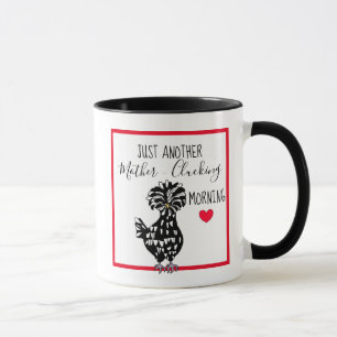 Caneca Piada de Frango Engraçada   Citação de Frango Humo