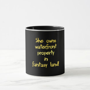 Caneca Piada de propriedade à beira-mar engraçada