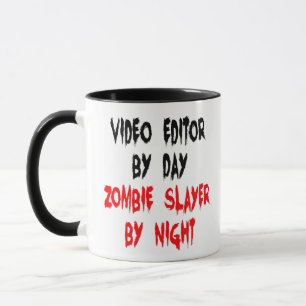 Caneca Piada Zombie do Editor de Vídeo