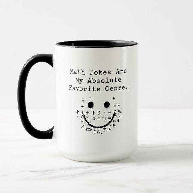 Caneca Piadas de Matemática São Meu Gênero Favorito Absol (Esquerda)
