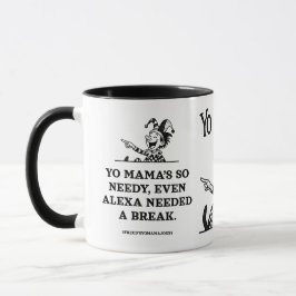 Caneca piadas freudianas da sua mãe - Carente