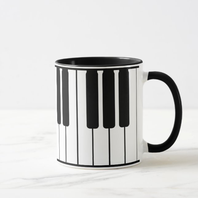 Caneca Piano Keyboard Music Mug (Direita)