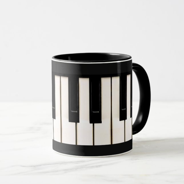 Caneca Piano 🎹 Mug (Frente Esquerda)
