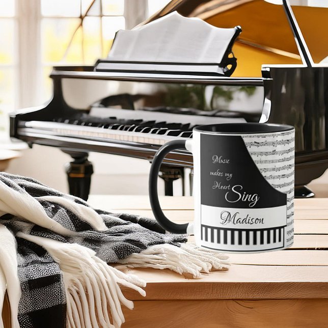 Caneca piano personalizado (Criador carregado)