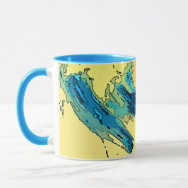 Caneca PiCassieO art mug West Wind colorido