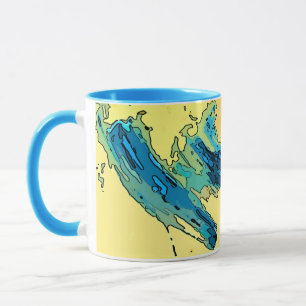 Caneca PiCassieO art mug West Wind colorido