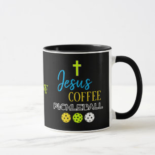 Caneca Pickleball de café na moda JESUS